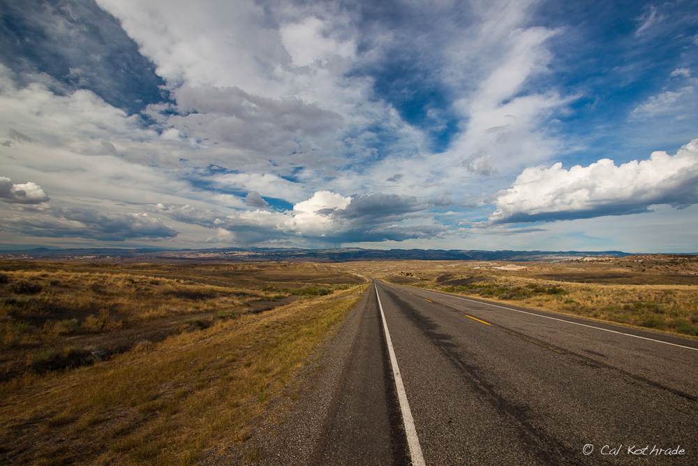 The open road, Wyoming.