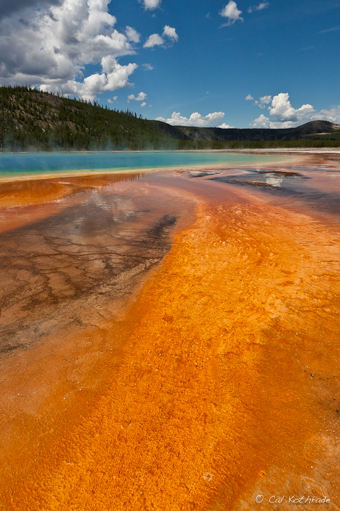 Grand Prismatic springs yellowstone national park, WY