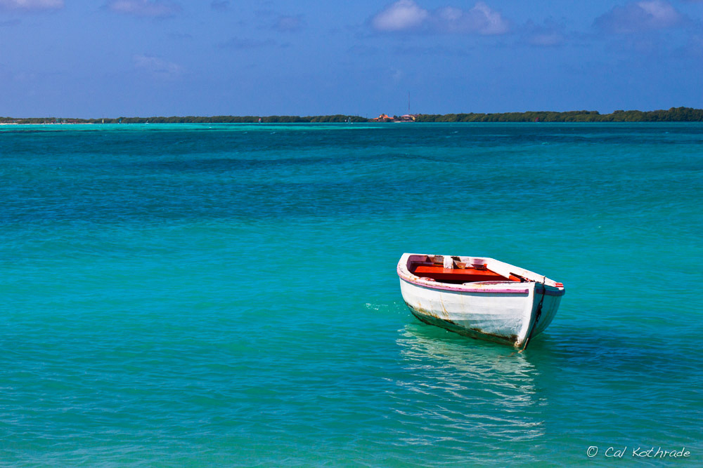 rowboat in Bonaire