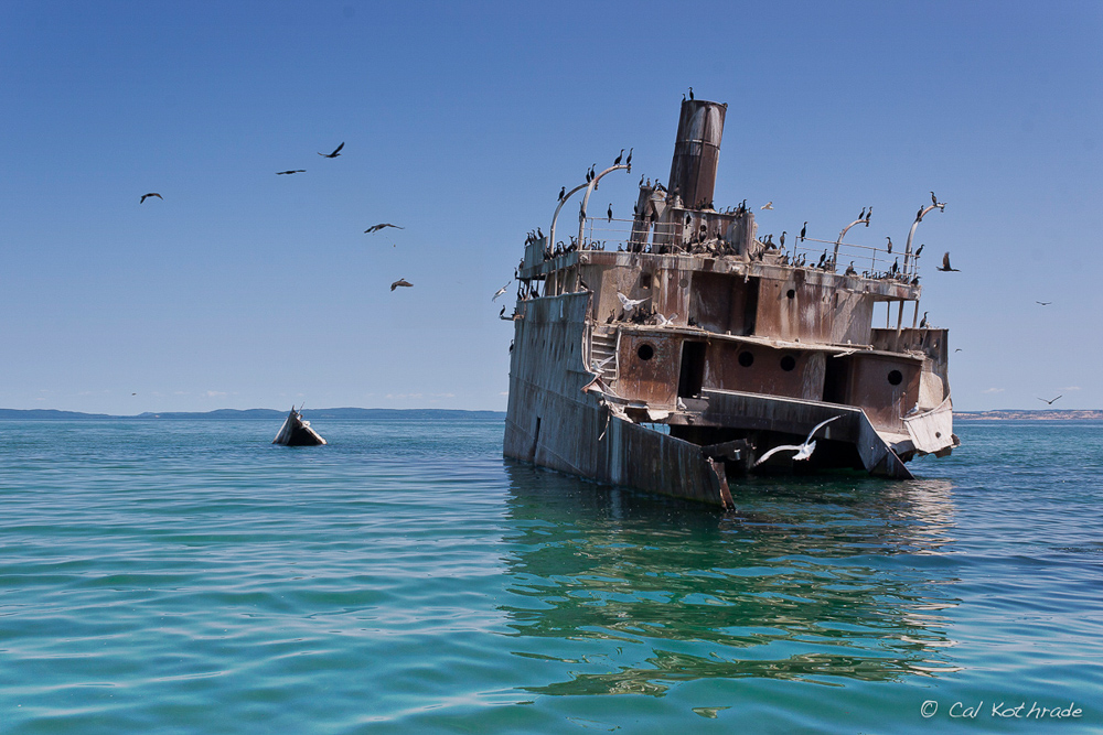 Shipwreck of the Francisco Morazan in Lake Michigan