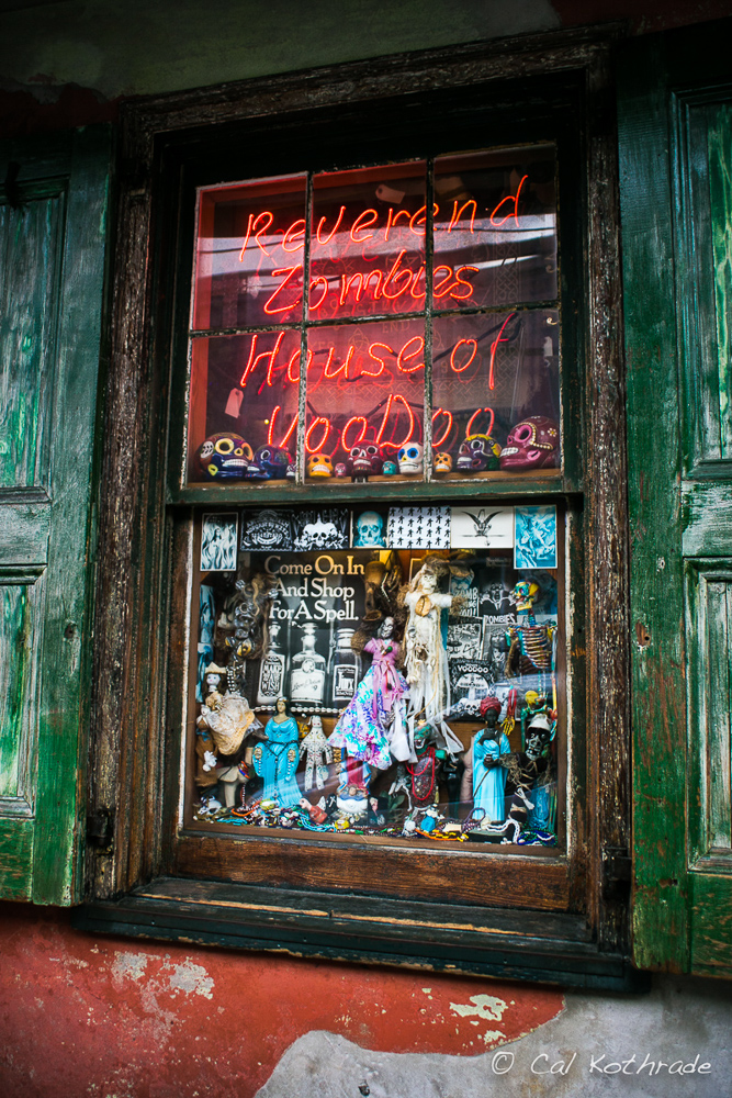 Reverand Zombie's house of Voodoo in New Orleans.